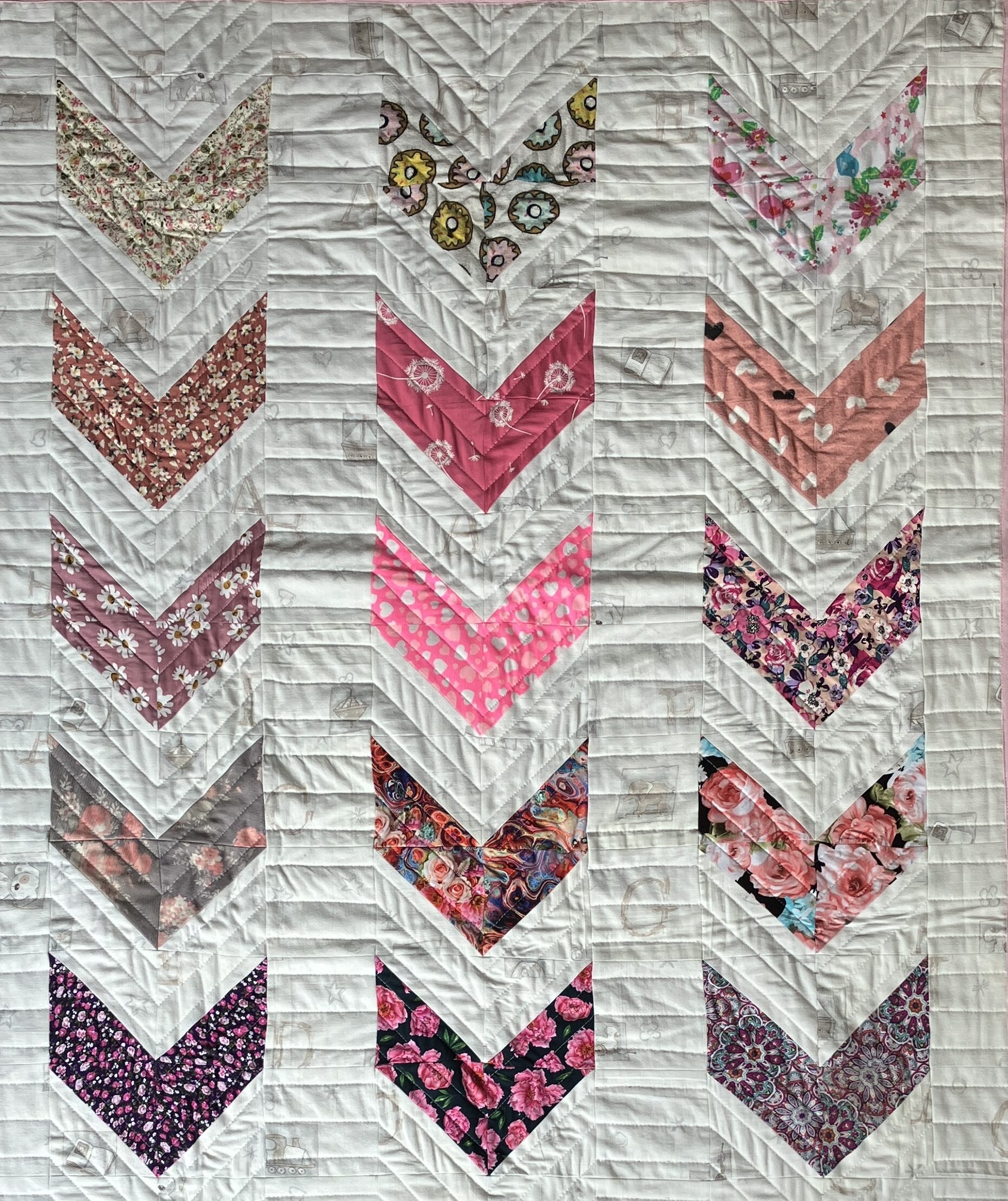 Patchwork van de kleding en het lakentje